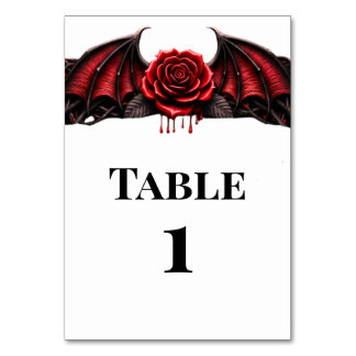 Numeração De Mesa Casamento de Vampiro Gótico de Noite Eterna Romanc