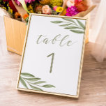 Numeração De Mesa Casamento de verão verde. Caligrafia verde<br><div class="desc">Número da mesa de caligrafia verde para o casamento de verão verde. Entre em contato comigo se precisar de itens adicionais.</div>