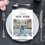 Numeração De Mesa Casamento de Viagem de Foto e Nome de Destino Mode<br><div class="desc">Decorre suas mesas de casamento com este cartão elegante, com sua foto e texto personalizados. Adicione facilmente seus próprios detalhes clicando na opção "personalizar". 🌸 NOTA: o tamanho desta placa é de 3, 5" x 5". Se você quiser um tamanho maior, entre em contato comigo antes 💖 fazer de sua...</div>