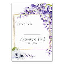 Casamento de Watercolor Wisteria Blooms