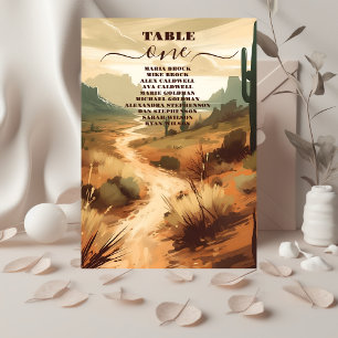 Numeração De Mesa Casamento do Deserto Cores Terracotta Southwest