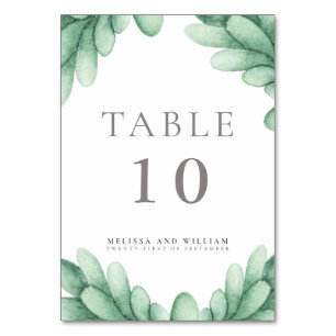 Numeração De Mesa Casamento do Succulent