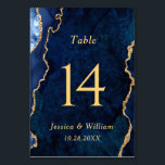 Numeração De Mesa Casamento Dourado de Agata Azul Moderno<br><div class="desc">Crie o seu próprio Cartão de Número de Tabela com este modelo "Moderno Dourado Número de Tabela de Casamento de Agato Azul" para combinar as cores e o estilo do seu casamento. Para mais personalização, clique no link "personalizar mais" e use nossa ferramenta design para modificar esse modelo. Se precisar...</div>