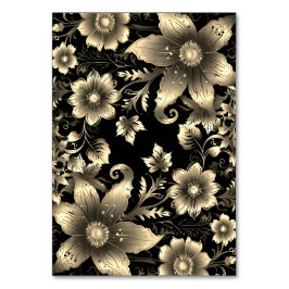 Numeração De Mesa Casamento Dourado e negro elegante