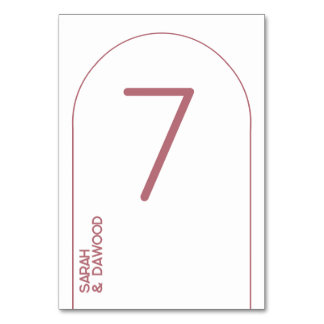 Numeração De Mesa Casamento Dourado Muçulmano de Rosa Mínima Elegant