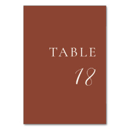 Numeração De Mesa Casamento Editorial Moderno em Cobre Rústico