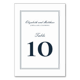 Numeração De Mesa Casamento Elegante Clássico e Simples