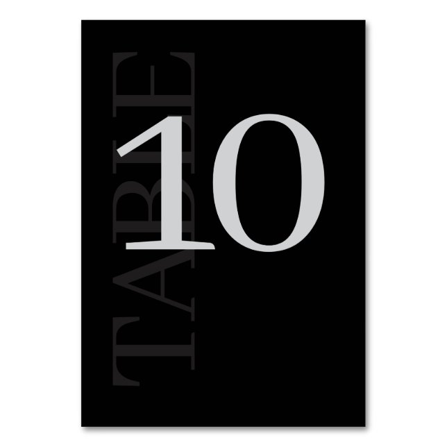 Numeração De Mesa Casamento elegante e simples (Frente)