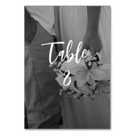 Numeração De Mesa Casamento Elegante Preto e Branco
