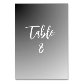 Numeração De Mesa Casamento Elegante Preto e Branco