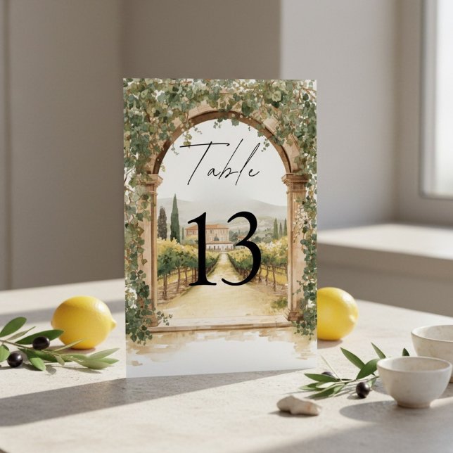 Numeração De Mesa Casamento em Vinhedo Italiano Toscano  (Criador carregado)