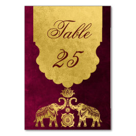 Numeração De Mesa Casamento entre Maroon e Elefantes do Ouro