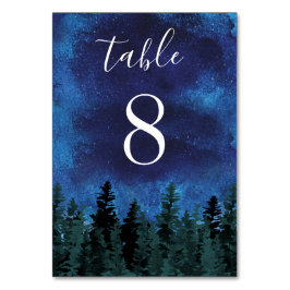 Numeração De Mesa Casamento Evergreen Russo Da Pine Trees