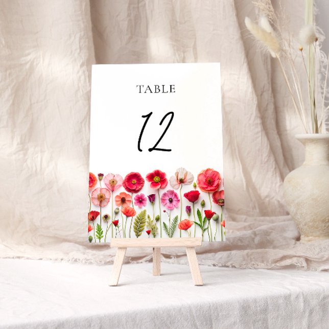 Numeração De Mesa Casamento Floral Amor em Flor (Criador carregado)