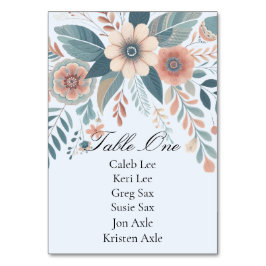 Numeração De Mesa Casamento Floral Boêmio Romântico