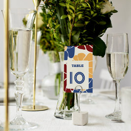 Numeração De Mesa Casamento Floral Chic Groovy Boho