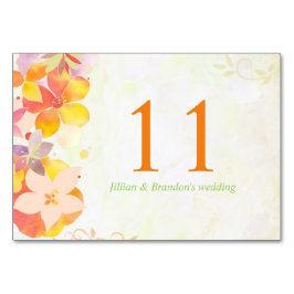 Numeração De Mesa Casamento Floral de Delight do Jardim