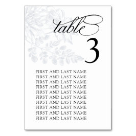 Numeração De Mesa Casamento Floral Geométrico Dusty Blue