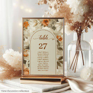 Numeração De Mesa Casamento Floral Marfim Sage Boho Caprichoso Neutr