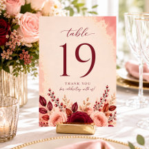 Casamento Floral Rosa Elegância Borgonha