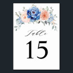Numeração De Mesa Casamento Floral Rosa-Rosa-Rosa-Cinzento-marinho A<br><div class="desc">Números de mesa de casamento cor-de-rosa azul-marinho,  cor-de-rosa,  com buquê elegante de azul-marinho,  azul-real,  branco,  rosa de jardim-blush,  hydrangea e folhas verdes de eucalipto. Entre em contato comigo para obter ajuda sobre a personalização ou se você precisar de outro produto com este design.</div>