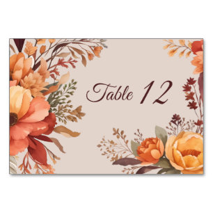 Numeração De Mesa Casamento Floral Russo de Cobra Aquosa