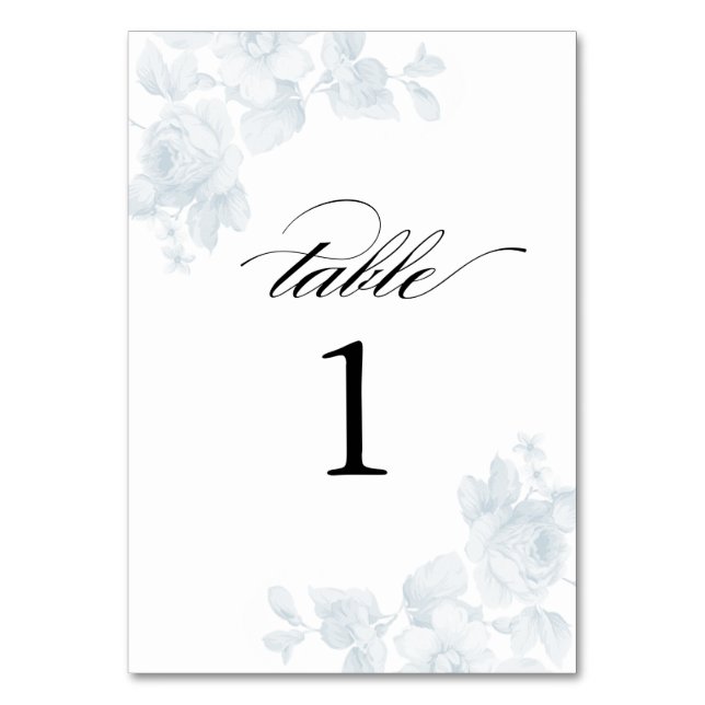 Numeração De Mesa Casamento Floral Vintage (Frente)