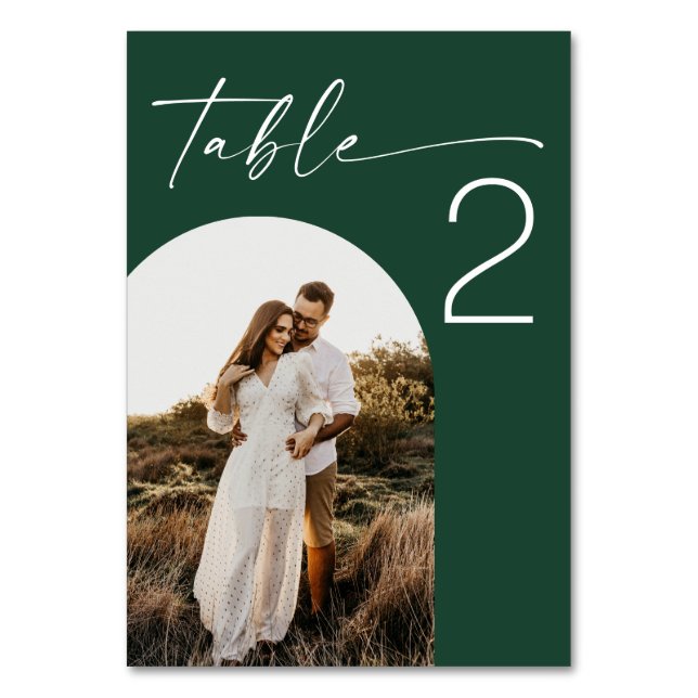 Numeração De Mesa Casamento Floresta Escura Verde | Foto Script Mode (Frente)