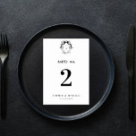 Numeração De Mesa Casamento Formal do Arco Coquette Francês Crest Mo<br><div class="desc">Aumente sua recepção de casamento com este número de tabela do Arco Coquette francês Monograma, projetado para um casamento formal. Com um monograma elegante e um arco chic, este número de tabela captura a essência do estilo francês coquete. Perfeito para uma celebração sofisticada e romântica, adiciona um toque personalizado e...</div>