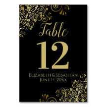 Casamento Franco Elegante Dourado e Negro