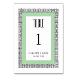 Numeração De Mesa Casamento Geométrico Islâmico de Turquesa