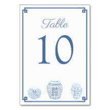 Casamento Ginger Jar Clássico Azul Branco