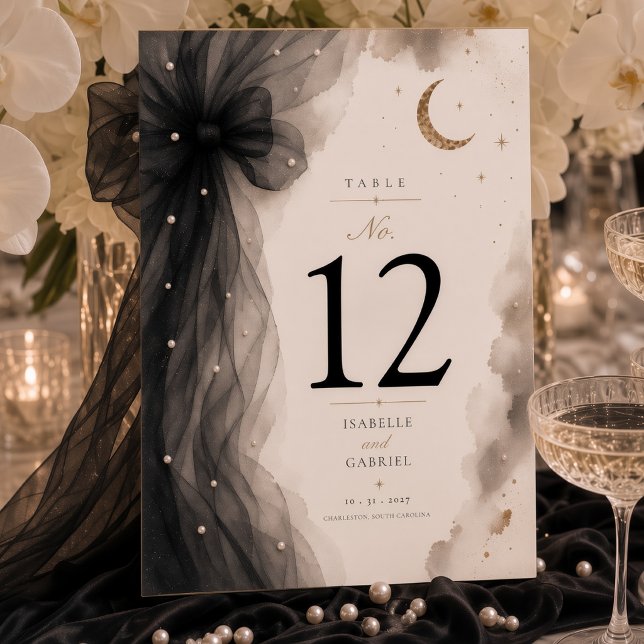Numeração De Mesa Casamento Luxuoso Celestial Lua  (Criador carregado)