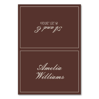 Numeração De Mesa Casamento Marrom Chocolate Antigo Luxuoso