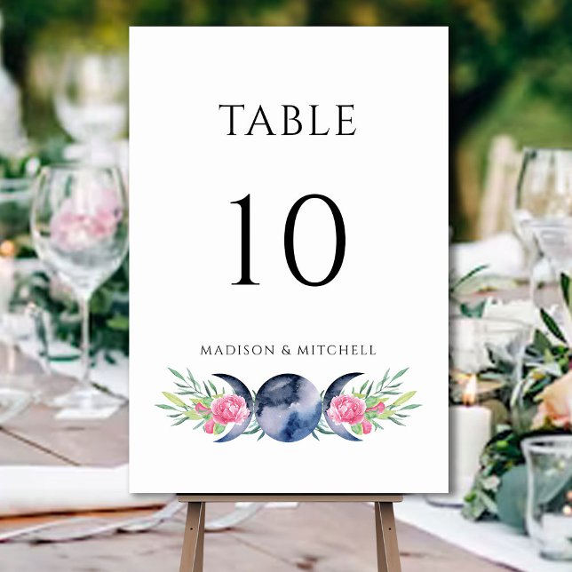 Numeração De Mesa Casamento Metafísico Floral de Rosas Rosa de Fase  (Criador carregado)