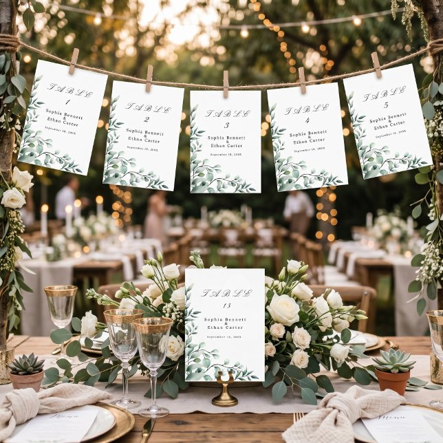 Numeração De Mesa Casamento Minimal Clássico Estético Elegante Sofis (Criador carregado)