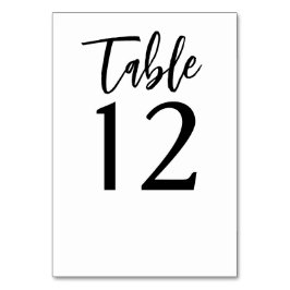 Numeração De Mesa Casamento Minimalista Moderno de Escrita Manual