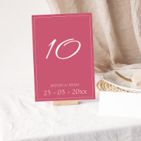 Casamento Mínimo de Script Rosa Magenta