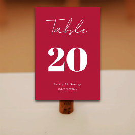 Numeração De Mesa Casamento Mínimo do Script Simples Moderno Viva Ma