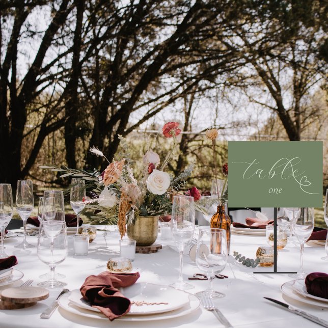 Numeração De Mesa Casamento Modern Colorblock | Escuro (Criador carregado)