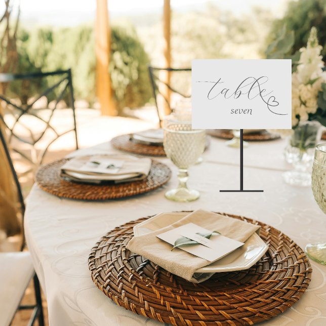 Numeração De Mesa Casamento Modern Colorblock | Prata leve (Criador carregado)