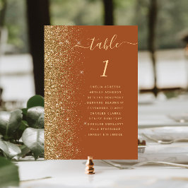 Numeração De Mesa Casamento Moderno com Brilho Roxo Dourado