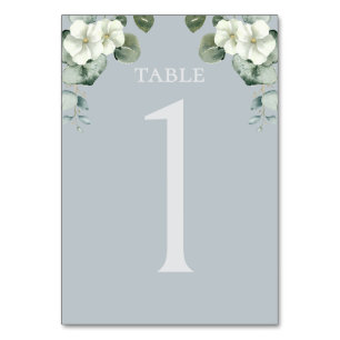 Numeração De Mesa Casamento moderno de Design de Eucalyptus