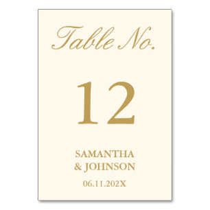 Numeração De Mesa Casamento Moderno de Salão em Marfim Antigo