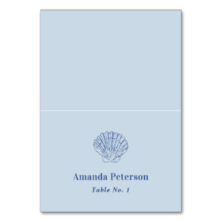Numeração De Mesa Casamento Moderno Dusty Blue Costeiro