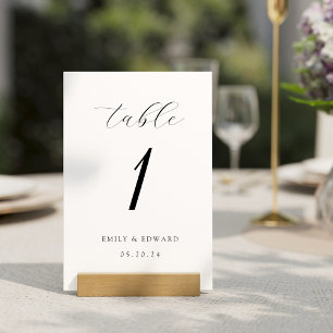 Numeração De Mesa Casamento Moderno e Elegante