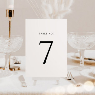 Numeração De Mesa Casamento Moderno Minimalista