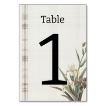Casamento Moderno Mocha Munro Tartan & Iris