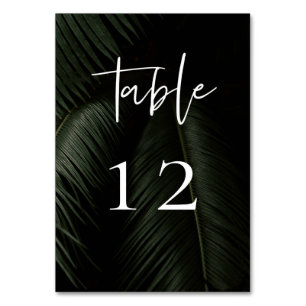 Numeração De Mesa Casamento Moody Tropics