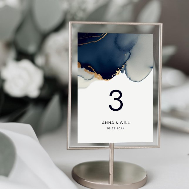 Numeração De Mesa Casamento Náutico Elegante Marinho Blue Beach (navy wedding table number modern romantic elegant bohemian nautical beach ocean boho summer winter)